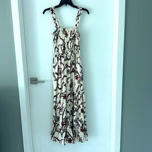 Joie smocked boho dress in size small